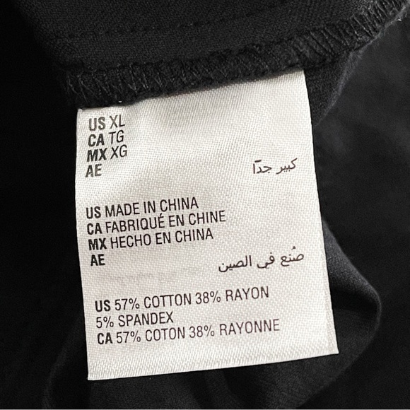 New INC Peplum Pleated Button Down Jacket Blazer Black Gold Button Women’s Sz XL - Picture 9 of 10